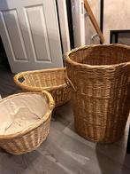 Grote rieten manden, Huis en Inrichting, Woonaccessoires | Schalen en Manden, Ophalen, Gebruikt, Riet