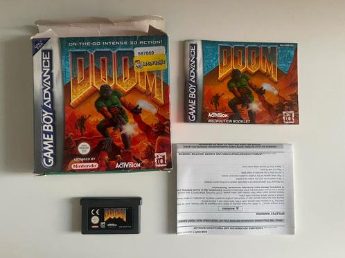GBA Doom CIB, Spelcomputers en Games, Games | Nintendo Game Boy, Zo goed als nieuw, Shooter, 1 speler, Vanaf 18 jaar, Ophalen of Verzenden