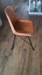 Eetkamerstoel leren kuipje, Huis en Inrichting, Stoelen, Ophalen, Zo goed als nieuw, Eén