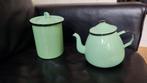 Emaille potten. Pot en theepot, Ophalen of Verzenden