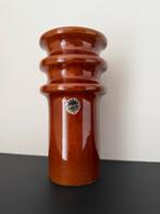 Vintage bruine vaas Delfts, Antiek en Kunst, Ophalen of Verzenden