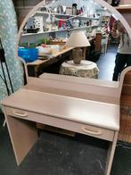 Kaptafel met spiegel, lade en verlichting., Ophalen, Zo goed als nieuw, Hout, Minder dan 100 cm