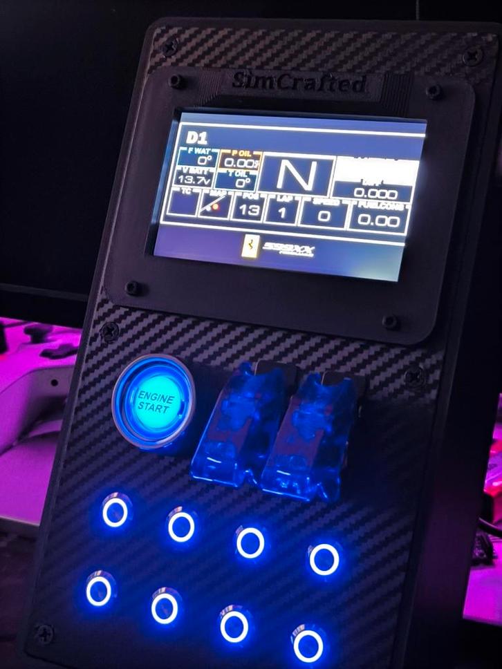 Buttonbox met scherm simracing, Computers en Software, Joysticks, Nieuw, Ophalen of Verzenden