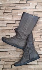 DUREA Gave Donkergrijze Lederen Laarzen, maat 40, Kleding | Dames, Schoenen, Hoge laarzen, Durea, Bruin, Verzenden