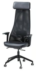 Ikea JÄRVFJÄLLET bureaustoel met armleuningen, Ophalen, Zwart, Zo goed als nieuw, Bureaustoel