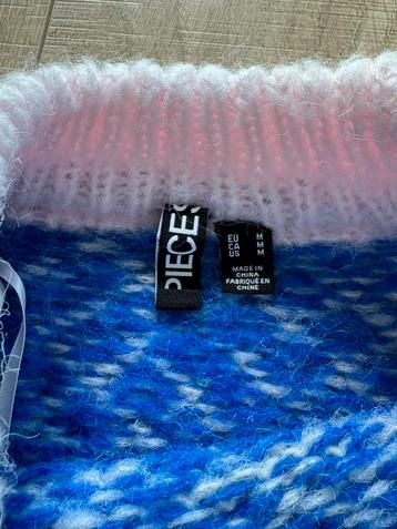 Pieces Trui Maat M Blauw Oversized beschikbaar voor biedingen