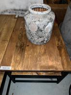 Industriële Salontafels Livia mango hout nu €165.- per stuk, Huis en Inrichting, Tafels | Salontafels, Minder dan 50 cm, Nieuw