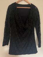 Helena Hart mooie zwarte kanten top/ maat L, Kleding | Dames, Tops, Verzenden, Zwart, Maat 42/44 (L), Helena Hart