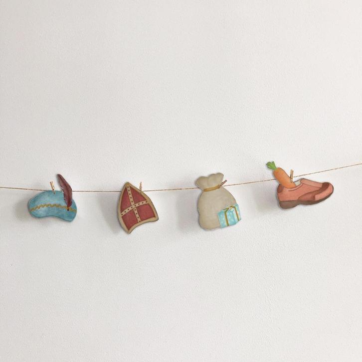 Sinterklaas slinger printable - Sinterklaas printable, Kinderen en Baby's, Overige Kinderen en Baby's, Zo goed als nieuw, Verzenden