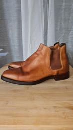 Hugo Boss - Chelsea Boots - 45 - Cognac - Goodyear Welted, Bruin, Boots, Ophalen of Verzenden, Zo goed als nieuw