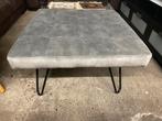 Grijs sude hocker / poef - Nieuw!, Huis en Inrichting, Ophalen, ., Nieuw, 75 tot 100 cm