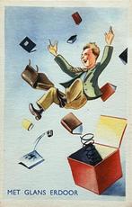 4x Ansichtkaarten: Met glans erdoor...!, Verzamelen, Ansichtkaarten | Themakaarten, Ophalen of Verzenden, 1940 tot 1960, Ongelopen