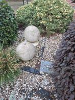 Waterornament: 2 bollen met pomp en opvangbak, Ophalen, Gebruikt, Graniet, Waterornament