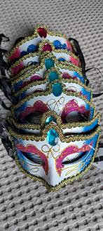 8x carnavals maskers, (evt. Decoratie voor hoeden), Ophalen of Verzenden, Nieuw, Carnaval