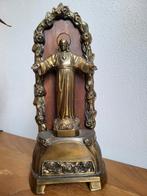Christusbeeld brons H 31 cm B14,5 cm, Ophalen of Verzenden