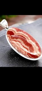 Rhodochrosiet in 925 sterling zilver., Overige voorstellingen, Verzenden, Nieuw, Roze