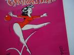 sticker oud Pinup strip gymnastiek rob gorter pin up pop art, Verzamelen, Verzenden, Zo goed als nieuw