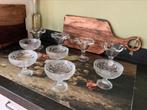 IJSCOUPES, DESSERT SCHAALTJES, 4 EN 5 STUKS, Huis en Inrichting, Keuken | Servies, Ophalen of Verzenden, Zo goed als nieuw, Glas