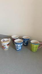 Blond Amsterdam thee mokken 5x, Huis en Inrichting, Keuken | Servies, Ophalen, Gebruikt, Blond Amsterdam, Kop(pen) en/of Schotel(s)