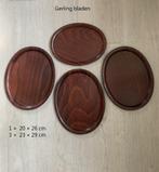 4 vintage Gerling dienbladen klein serveerblad playwood hout, Ophalen of Verzenden, Gebruikt