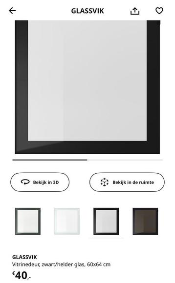 Glazen Deur IKEA BESTÅ - GLASSVIK - afbeelding 2