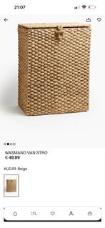 Stijlvolle wasmand van stro, Overige materialen, Minder dan 50 cm, 50 tot 100 cm, 50 tot 75 cm