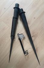 2 zwart metalen fakkels, Ophalen, Nieuw