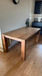 Robuuste eiken eettafel, Ophalen, Gebruikt, 50 tot 100 cm, Vijf personen of meer