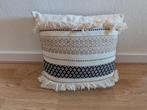 Boho Sierkussen Vierkant 45x45cm, Ophalen, Zo goed als nieuw, Beige, Vierkant
