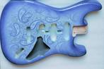 Stratocaster body” Paisley Blue “. Flower design “ neww, Muziek en Instrumenten, Instrumenten | Onderdelen, Verzenden, Nieuw, Elektrische gitaar