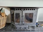 Barbas inzet houtkachel – 2-zijdig | 49,5 x 65 x 35 cm, Huis en Inrichting, Ophalen, Gebruikt, Houtkachel, Inbouw