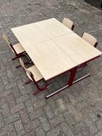 Schoolbankjes kinderstoeltjes, Tuin en Terras, Ophalen of Verzenden, Zo goed als nieuw, Rechthoekig, Hout