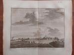 69-72 Stad Brouwershaven an den dijk te zien Gravure 1754, Antiek en Kunst, Ophalen of Verzenden
