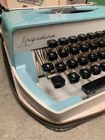 Blauwe Engadine typemachine jaren '60 - vintage retro, Gebruikt, Ophalen