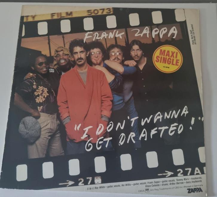 LP Vinyl Maxi Single Frank Zappa I Don't Wanna Get Drafted, Cd's en Dvd's, Vinyl | Rock, Zo goed als nieuw, Poprock, Ophalen of Verzenden