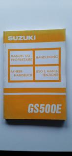Instructieboekje Suzuki GS 500 E bwjr. 1992, Motoren, Handleidingen en Instructieboekjes, Suzuki