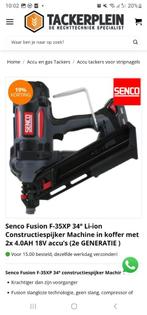 Senco Fusion F-35XP  met 2x 4.0AH 18V acu’s, Doe-het-zelf en Verbouw, Gereedschap | Handgereedschap, Ophalen of Verzenden, Nieuw