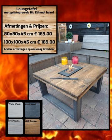 Loungetafel met geïntegreerde Bio Ethanol haard  beschikbaar voor biedingen