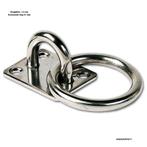 Aanlegring met Rechthoekige Grondplaat 2 stuks €18,95, Watersport en Boten, Ophalen of Verzenden, Nieuw, Dekbeslag, Zeilboot of Motorboot