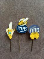 3 x speldje Fyffes - banaan, Verzamelen, Speldjes, Pins en Buttons, Ophalen of Verzenden, Gebruikt