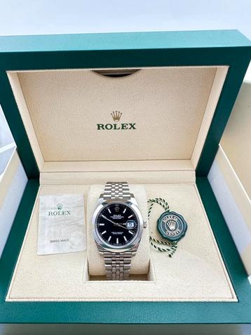 Rolex Datejust 41, jubile band, black dial 
