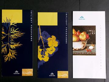 3x KLM welkom aan boord folder (K758)  beschikbaar voor biedingen