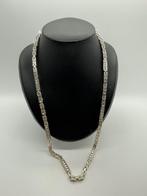 Z302 Prachtige zilveren koningsketting 70 cm | 120 gram, Sieraden, Tassen en Uiterlijk, Ophalen of Verzenden, X, Zilver, Zilver