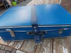 Koffer reiskoffer blauw vintage 72 x 49 x 20 cm, Sieraden, Tassen en Uiterlijk, Koffers, Gebruikt, Ophalen of Verzenden