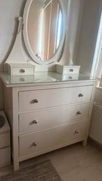Ikea Kaptafel met spiegel en lades, Kunststof, Gebruikt, Met lade(s), 25 tot 50 cm