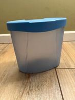 ovale Tupperware bewaardoos, Huis en Inrichting, Ophalen of Verzenden, Zo goed als nieuw, Blauw, Bus of Trommel