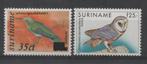 A802 Suriname 755/56 postfris Vogels, Postzegels en Munten, Postzegels | Suriname, Verzenden, Postfris