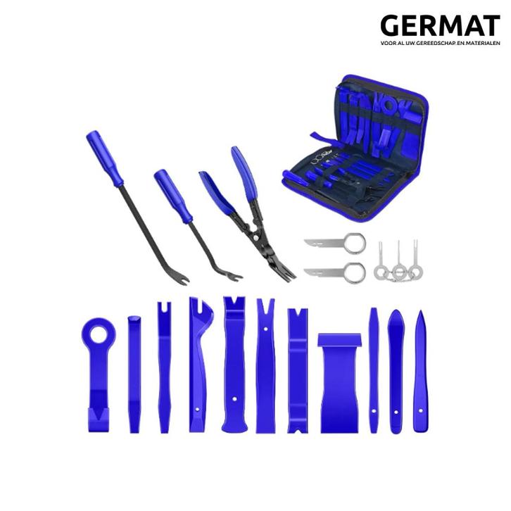Kunststof gereedschap set auto 19 delige set, Hobby en Vrije tijd, Knutselen, Nieuw, Gereedschap of Toebehoren, Verzenden