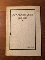 1945 Bevrijding. Anoniem: Gedenckclanck 1940-1945., Verzenden, Gelezen, Algemeen