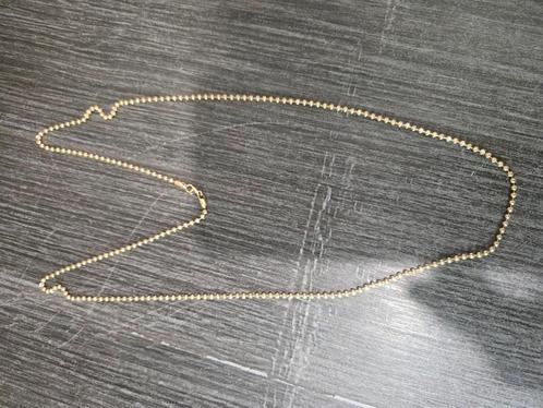 14 k gouden balletjes ketting 10,5 gram 70 cm, Sieraden, Tassen en Uiterlijk, Kettingen, Nieuw, Goud, Goud, Ophalen of Verzenden